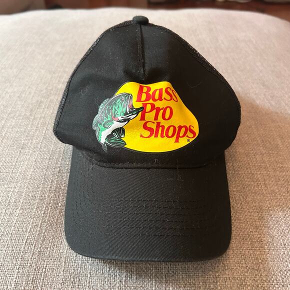 Bass Pro Shops Black Cap Adult Size - Picture 1 of 4